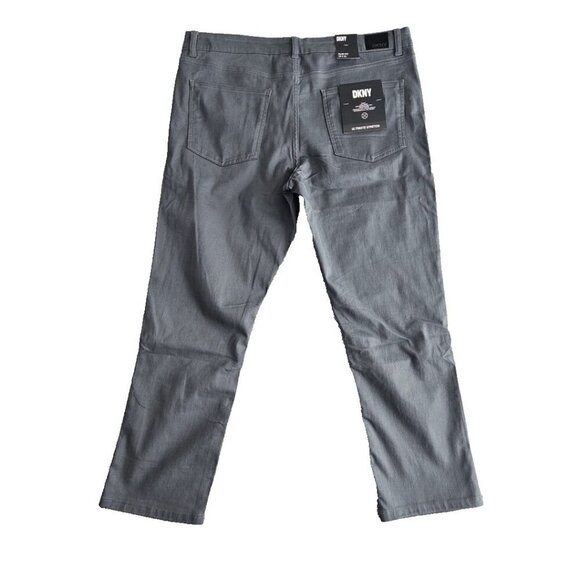 DKNY Men's Ultimate Stretch Pants Stanton Slim Fit 39x30 Gray D1 NWT - Picture 4 of 16